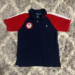 Polo by Ralph Lauren Red and Navy Short Sleeve Tee